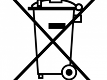 poubelle barrée logo